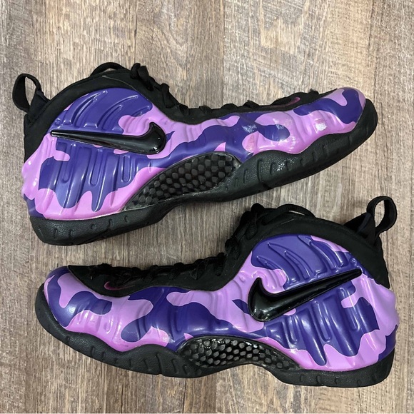 purple camo foamposite
